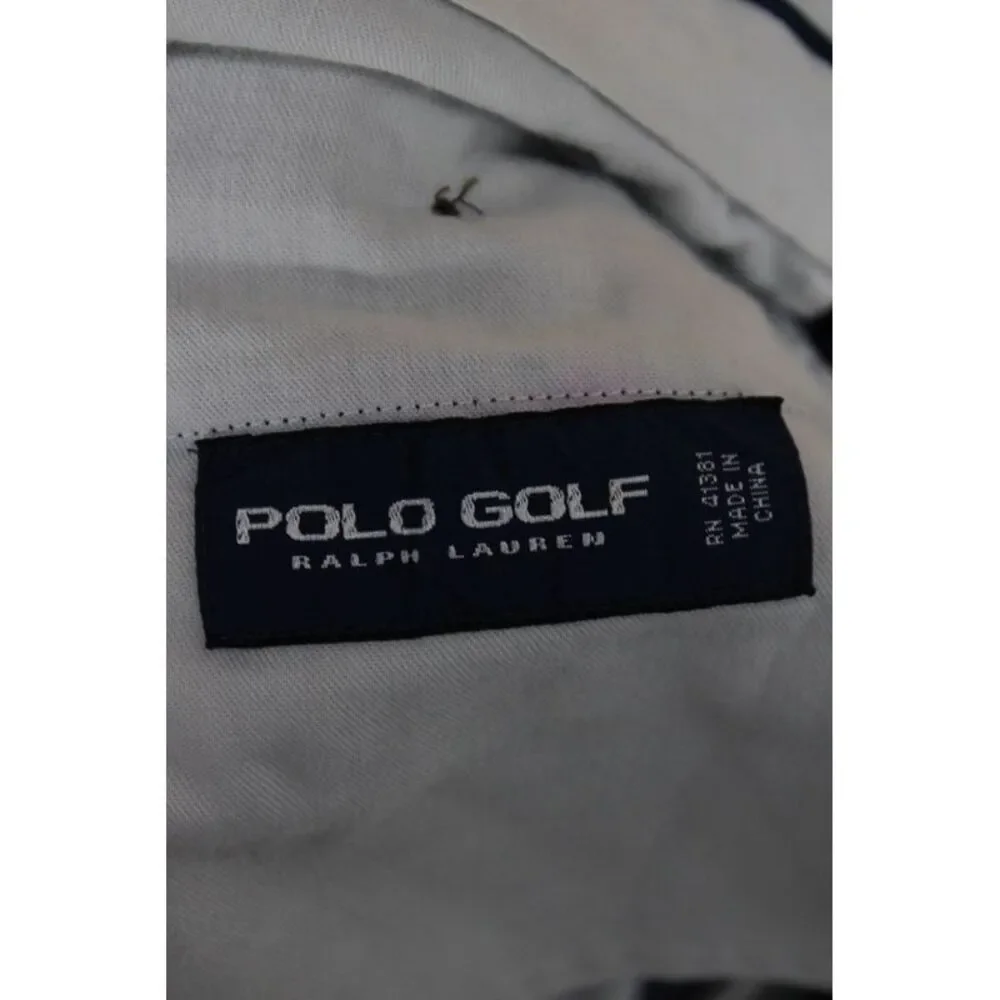 Polo Golf Ralph Lauren Mens Blue Chino Pants Button Size 36